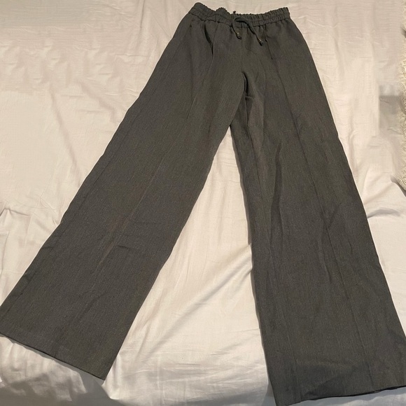 Zara Gray Wide Leg New - Picture 2 of 7